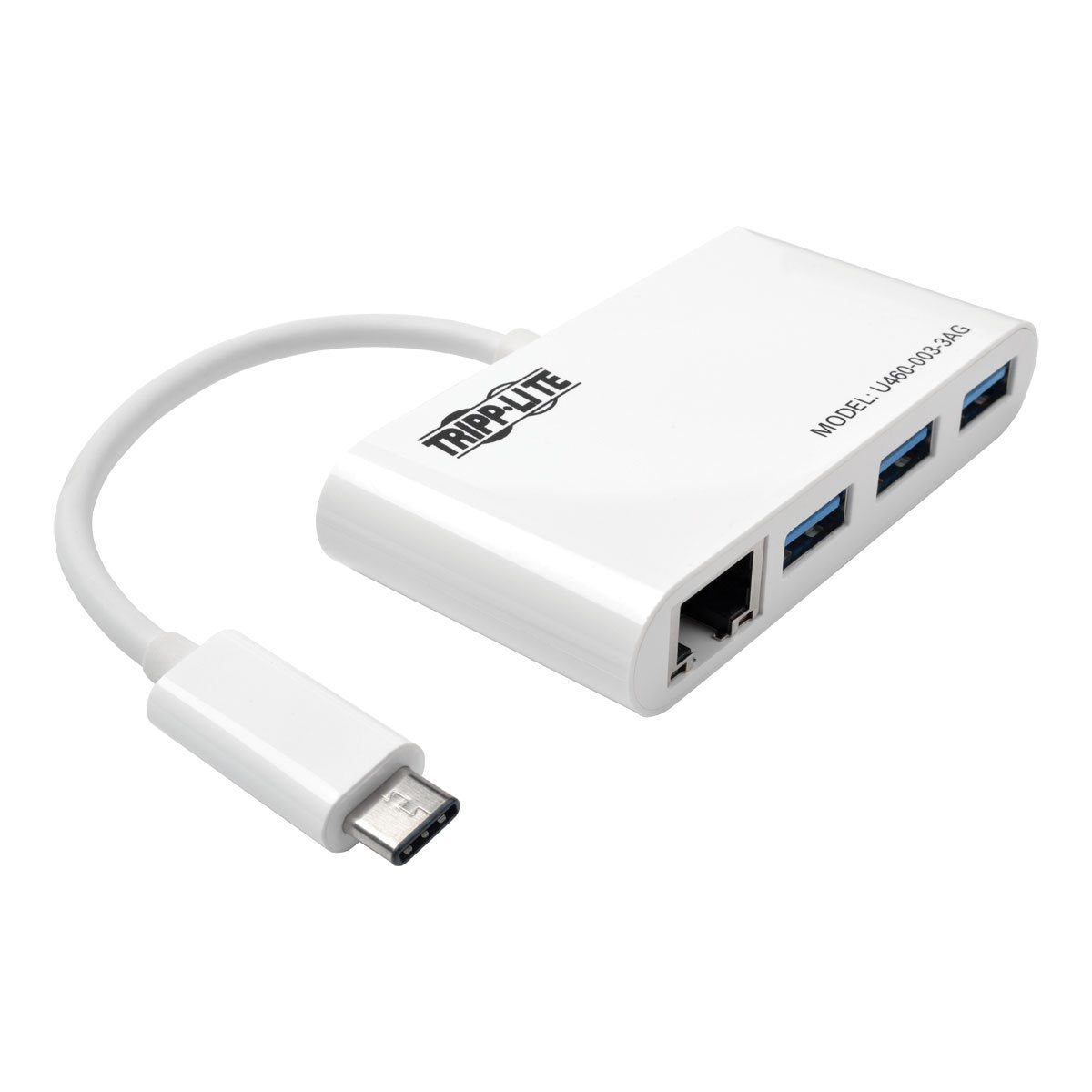 Tripp Lite 3 Port Usb C To Usb A Hub Portable W/Gigabit Ethernet Port Rj45 (U460 003 3Ag)