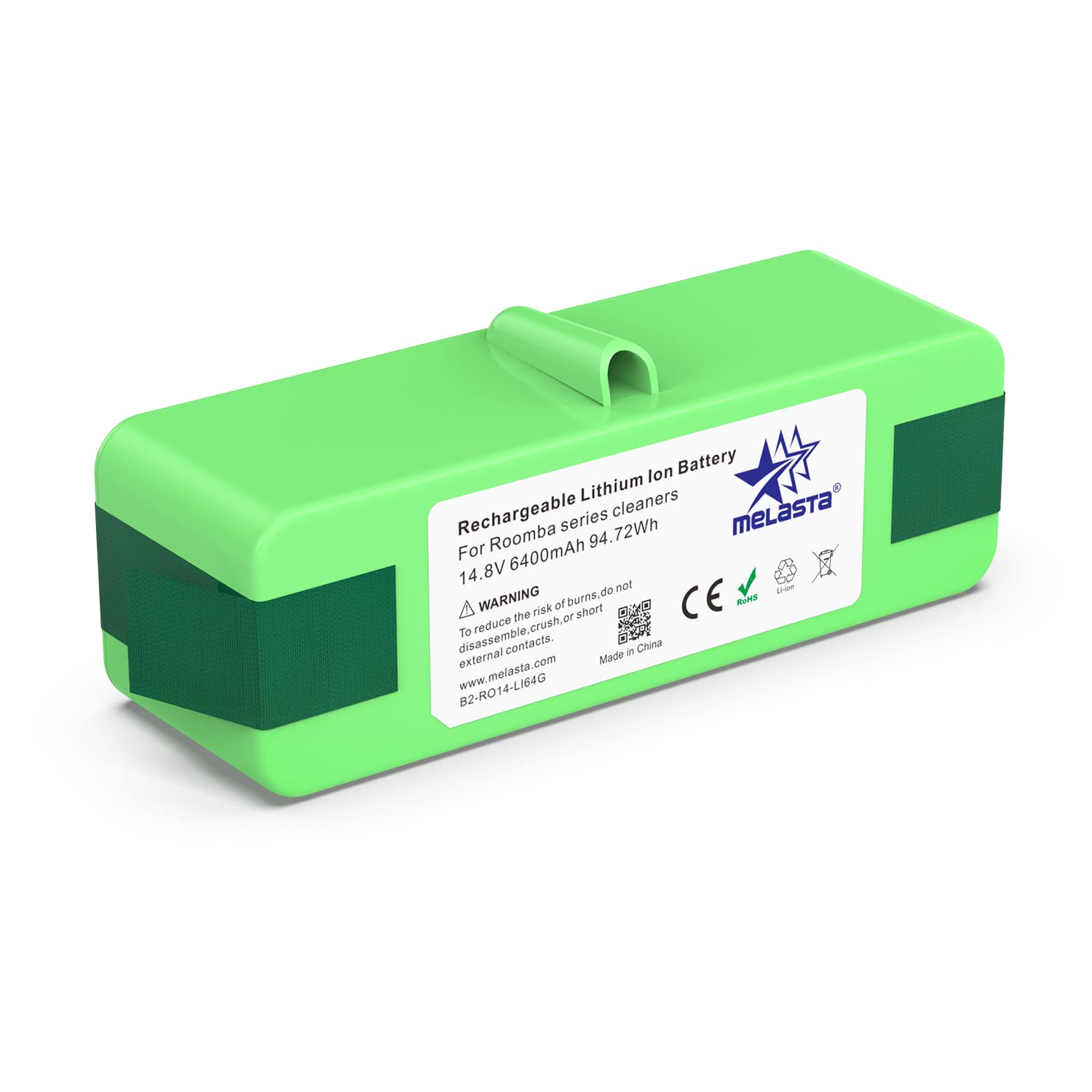 melasta 6400mAh Lithium Battery Replacement Compatible with iRobot Roomba 675 655 650 860 870 880 890 660 677 770 780 535 551 58