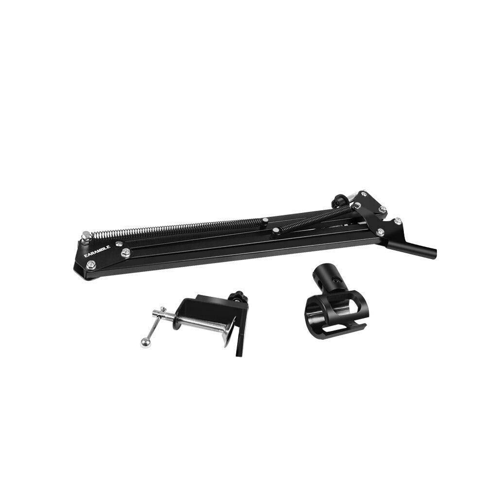 Dragonpad Usa Microphone Scissor Boom Arm With Desk Mount   Black Frame