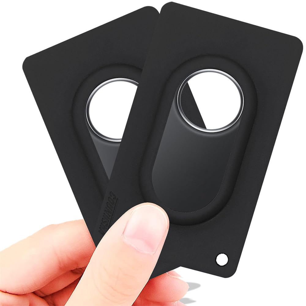 2 Pack Galaxy Tag2 Wallet Holder,Slim Flexible Thin Card Case Compatible For Galaxy Tag 2 (2023) Tracker For Purse,Clutch Bag,Handbag,Backpack Wallet (Black)