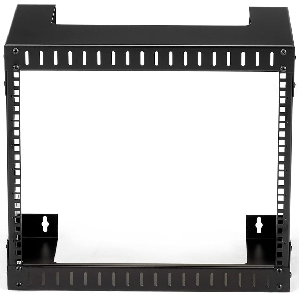 StarTech.com 2 Post 8U Heavy Duty Wall Mount Network Rack, 19' Open Frame Server Rack, 12' Deep, Wall Mount Data Rack for IT / AV / Patch Panel / Computer Equipment, TAA (RK812WALLO)