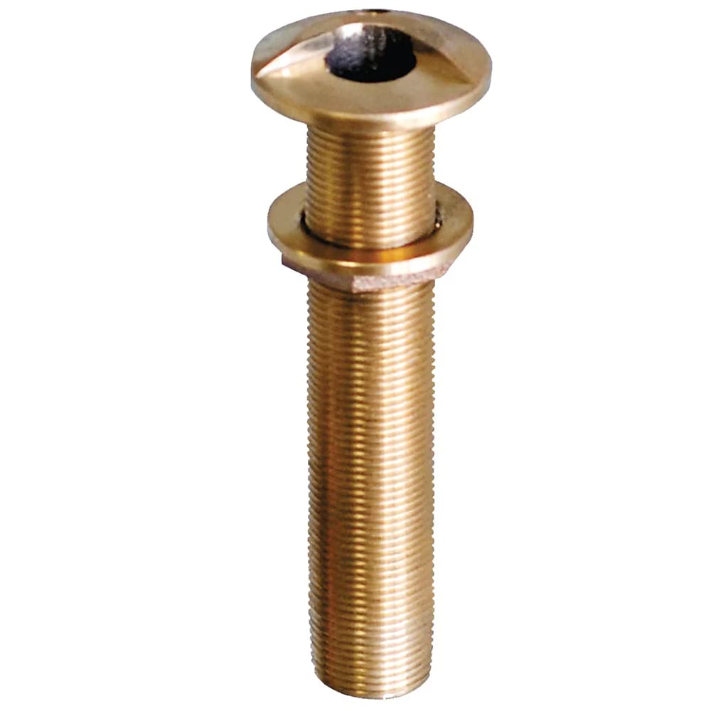 Groco 1-1/2'' Bronze Extra Long High Speed Thru-Hull Fitting W/Nut,WBAUVB082B7PBS2