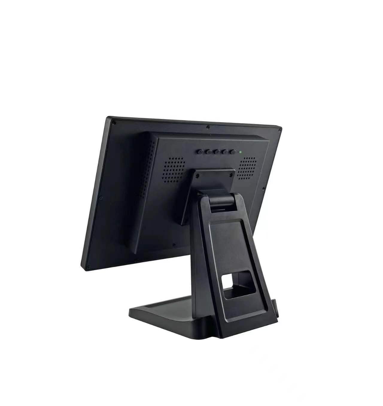 15.6 Inch 1920 X 1080 Fhd Ips Touchscreen Pos Monitor Metal Housing, 10 Points Touch Hdmi Vga, Waterproof Dustproof Screen 1080P