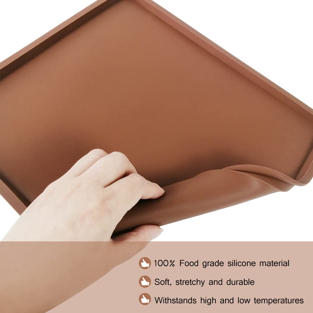 6 Pack Silicone Dehydrator Trays Compatible With Cosori Cp267 Fd, Nonstick Silicone Drye Sheets With Edge, Multi Purpose Reusabl