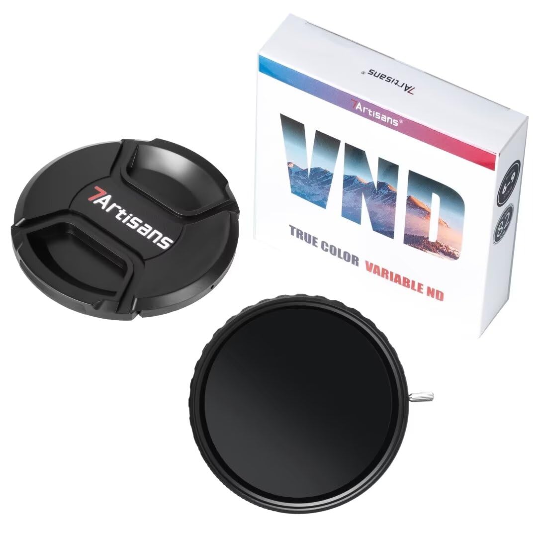 7Artisans 72Mm True Color Vnd (6-9 Stops) Variable Neutral Density Filter,Adjustable Nd Filter Water Repellent And Scratch Resis
