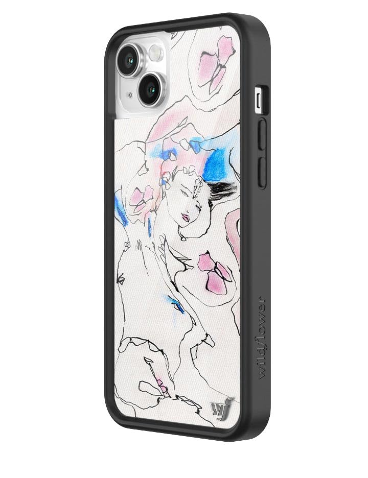 Wildflower Cases - Natalie Krim Case, Compatible With Apple Iphone 14 Plus | Artistic, Horse Girl, Trendy, Cute, White - Protect