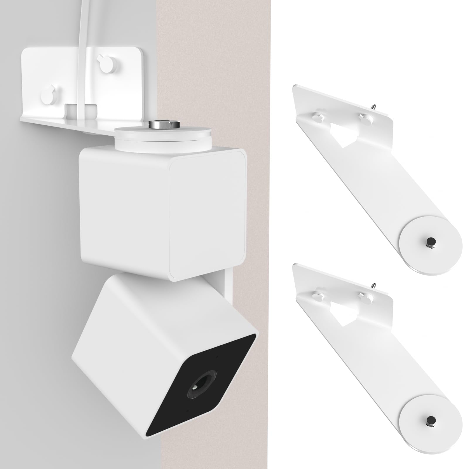 Acbee Outside Corner Wall Mount For Wyze Cam Pan V3,Made Of Aluminum Alloy,High End Painted Surface. (2 Pack)