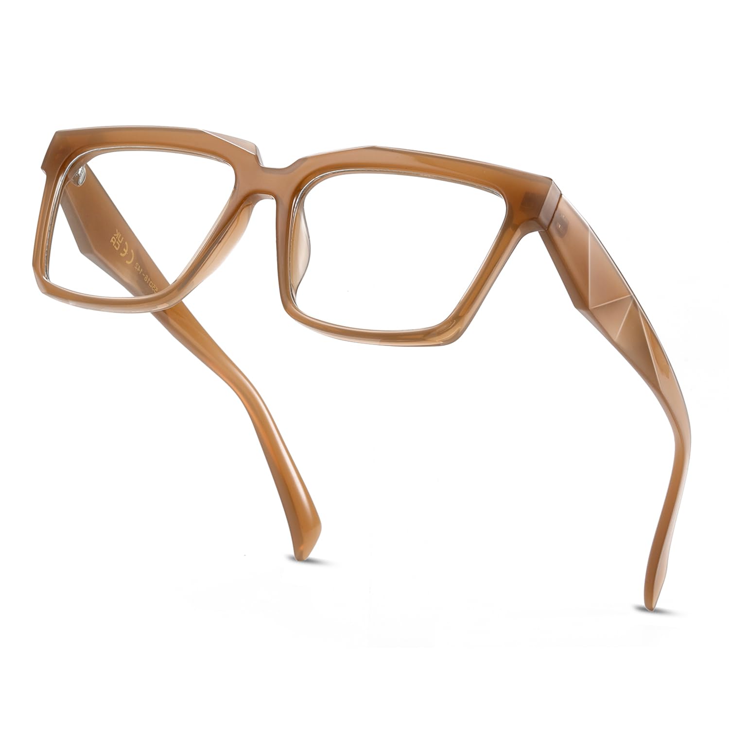 Tianyesy Blue Light Glasses For Women Men   Ideal For Work/Gaming/Tv   Anti Eyestrain Uv Protection,Blocking Screen Glare (Camel