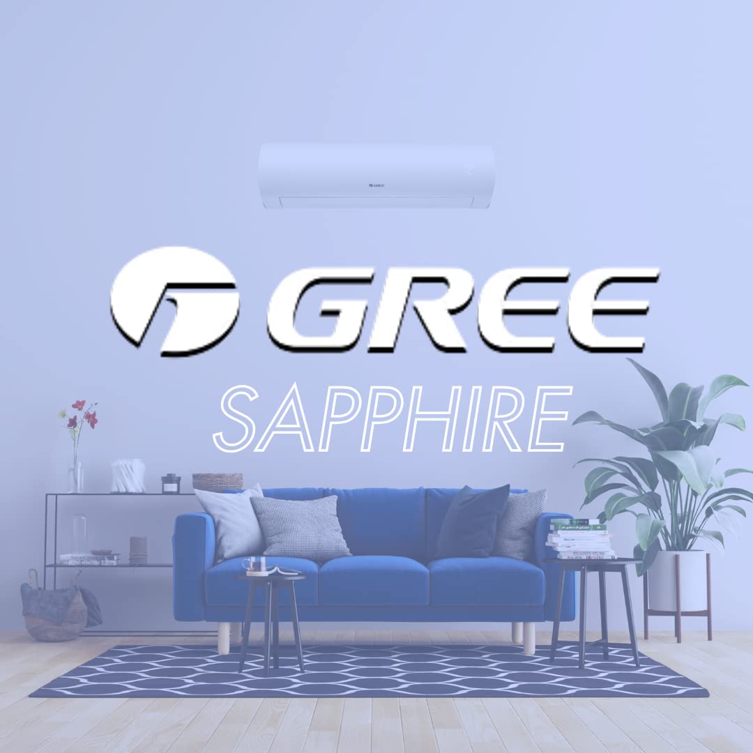 Gree 18,000 Btu 24.5 Seer Sapphire Wall Mount Ductless Mini Split Air Conditioner Heat Pump 208/230V