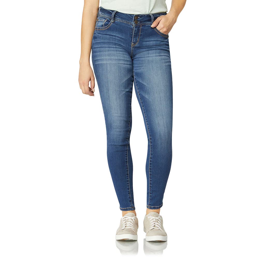 Wallflower Womens Ultra Skinny Mid-Rise Insta Soft Juniors Jeans (Standard And Plus), Hayden, 13