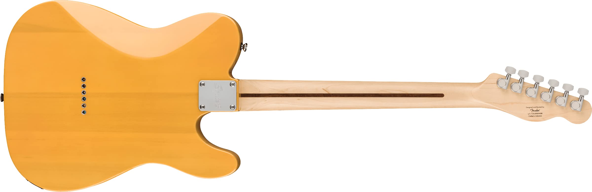 Squier Affinity Series Telecaster Electric Guitar, With 2-Year Warranty, Butterscotch Blonde, Maple Fingerboard, Left-Handed