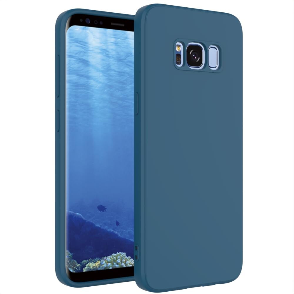 Wogroo For Samsung Galaxy S8 Case Dark Blue, Scratch Resistant With Soft Touch, Slim Thin Phone Cover For Samsung Galaxy S8