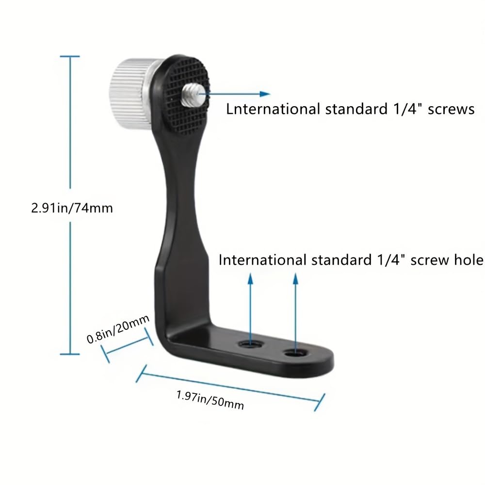 Universal Binocular Adapter, Metal Binocular Tripod Adapter Adaptor Mount Bracket   For Connecting Binoculars To A Tripod, 1/4''