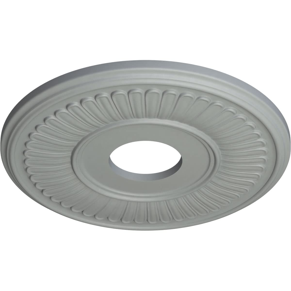 Ekena Millwork Cm15Be Berkshire Ceiling Medallion, 15 3/4''Od X 3 7/8''Id X 3/4''P, Factory Primed