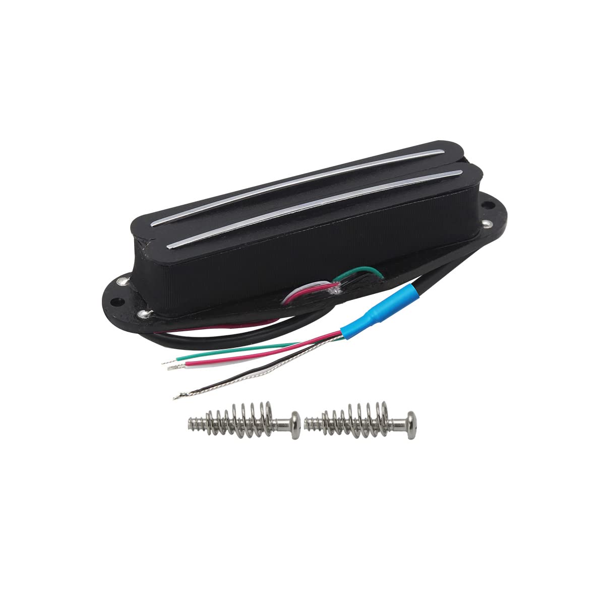 Fleor Alnico 5 Hot Rail Humbucker Single Coil Sized Pickup 9 10K Humbucker Black Fit Strat Squier Tele Guitar