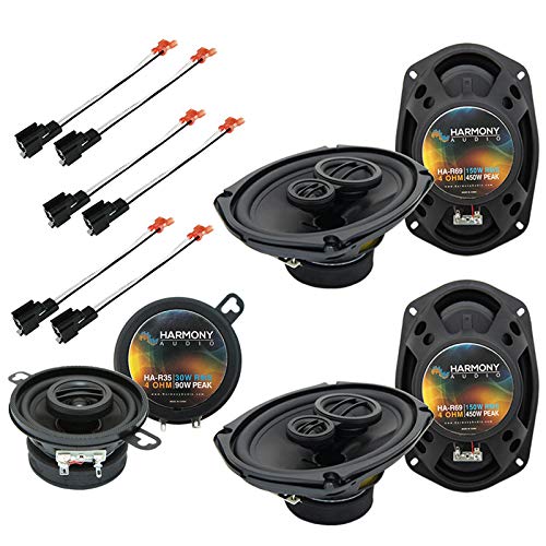 Harmony Audio HA-R69 Compatible with Chrysler Sebring Convertible 1996-2000 Rhythm Series 6x9 Replacement 450W Speakers, HA-R35