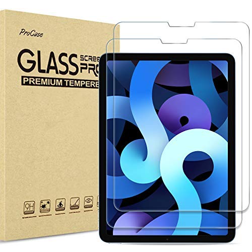 Procase 2 Pack Screen Protector For Ipad Air 5Th 2022 / Ipad Air 4Th 2020 / Ipad Pro 11 4Th 2022/ 3Rd 2021/ 2Nd 2020/ 1St 2018, Tempered Glass For 10.9 Ipad Air 5 4 / Ipad Pro 11' 4 3 2 1 Gen