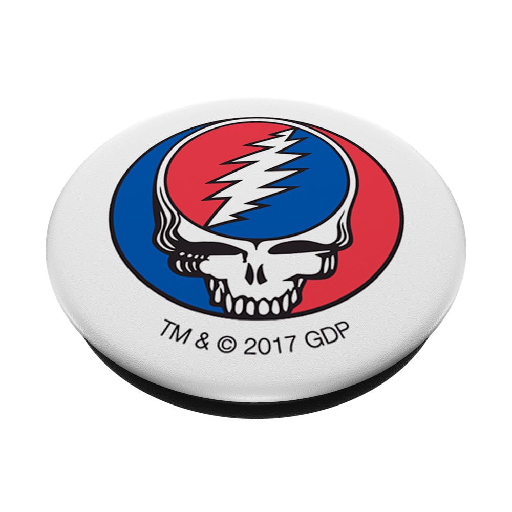 Grateful Dead Grateful Dead Steal Your Face Popsockets Stand For Smartphones & Tablets Popsockets Popgrip: Swappable Grip For Ph
