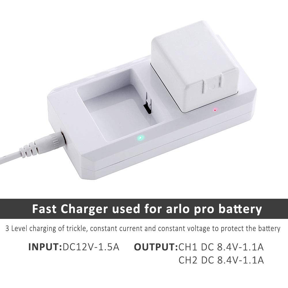 Charging Station For Arlo Charger For Arlo Batteries For Arlo Pro & Arlo Pro 2 & Arlo Go & Arlo Security Light Vma4410 Fireproof Material Adapter Pass Fcc & Ul Certified