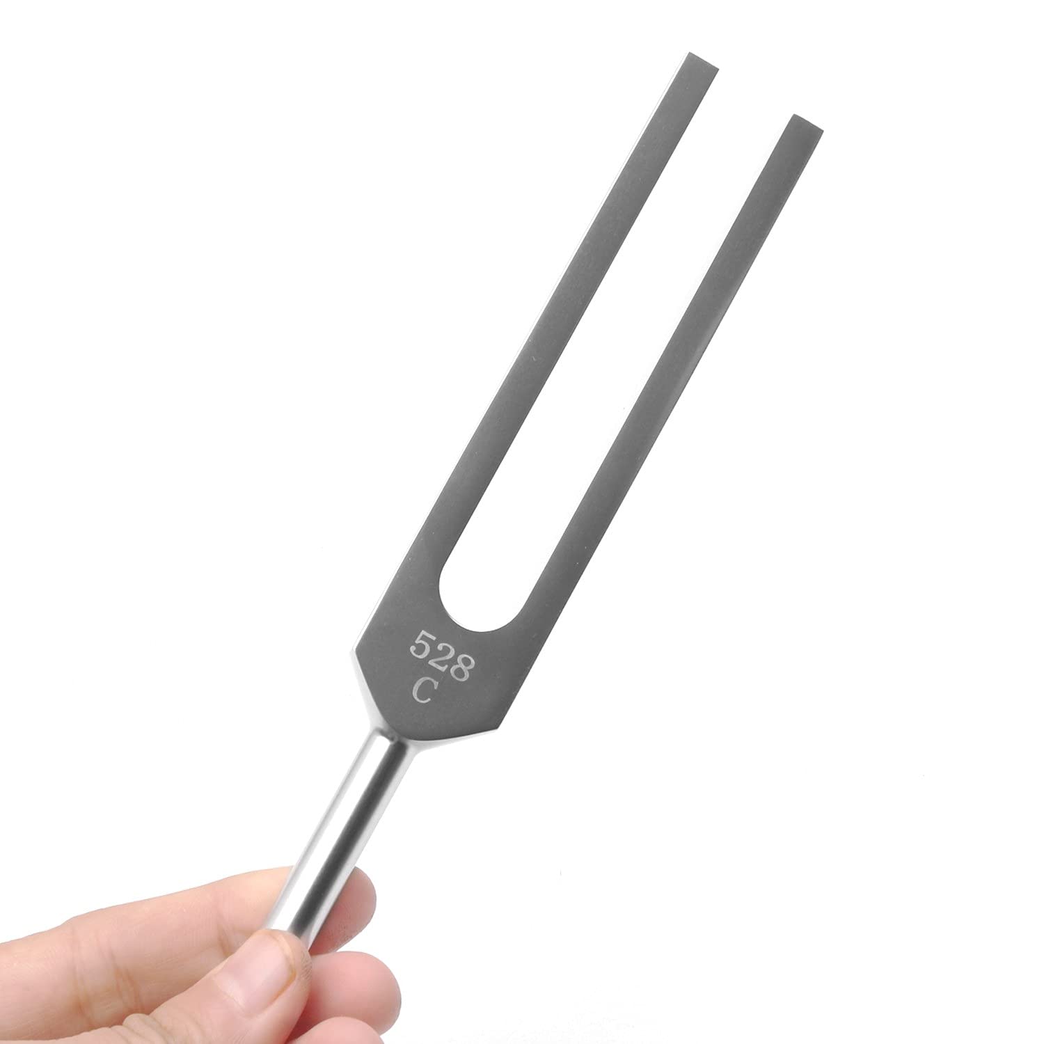 Lesage 528 Hz Tuning Fork With Silicone Hammer Cleaning Cloth Violin/Guitar/Piano Tune Non-Magnetic Aluminum Alloy