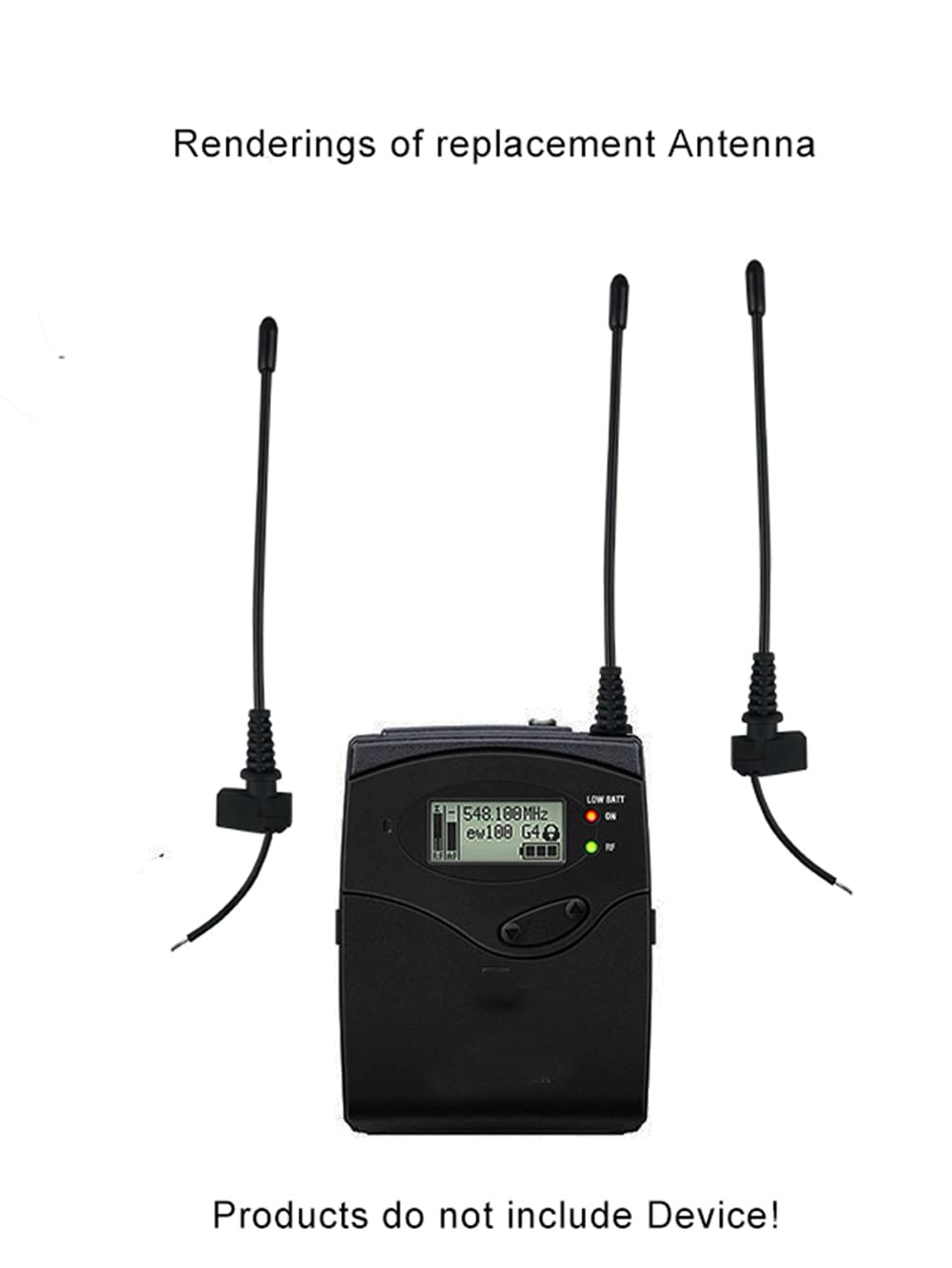 4 Pcs Antenna Replace For Sennheiser Ew100G2/100G3 Wireless Microphone Bodypack Transmitter Receiver 500 999 Mhz