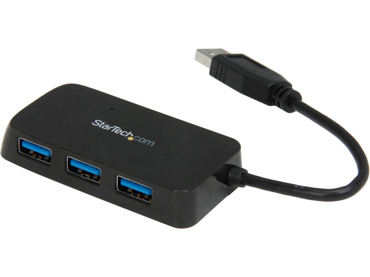 Startech 5.7 Inch Portable 4 Port Superspeed Mini Usb 3.0 Hub, Black St4300Minu3B
