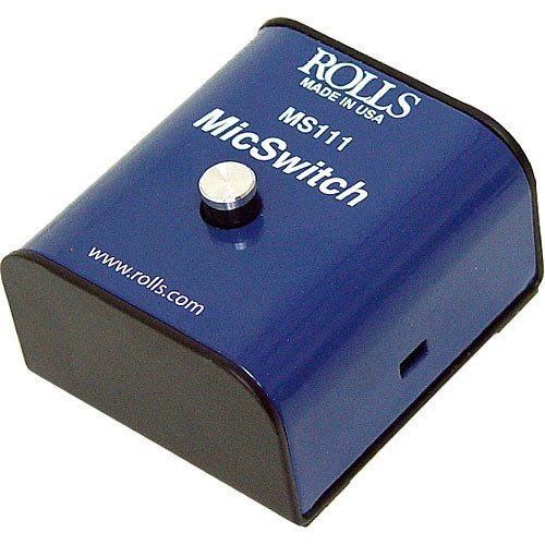 Rolls Ms111 Mic Switch Latching Or Momentary Microphone Mute Switch With Sm Series Xlr Microphone Cable  6'