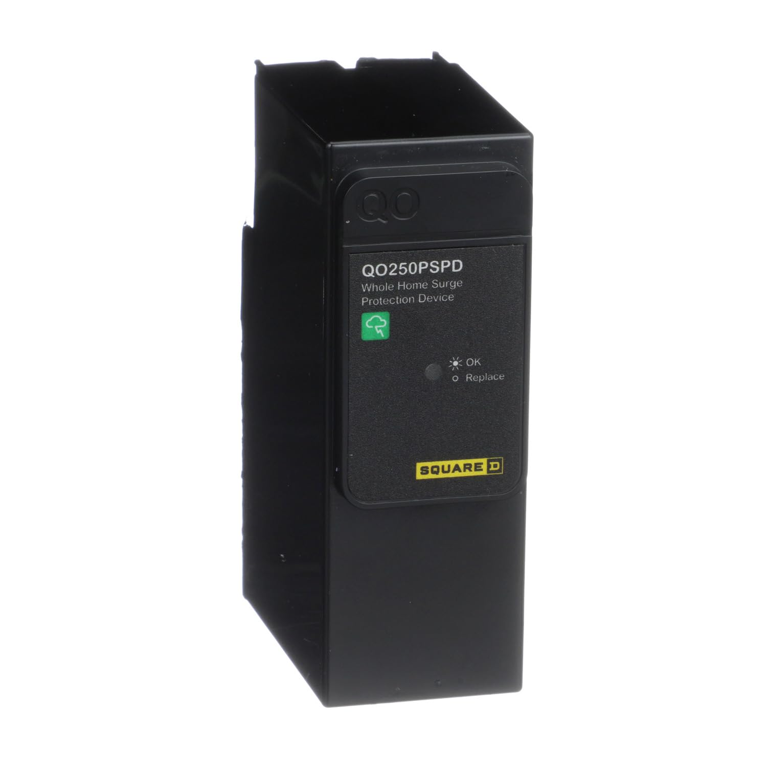 Square D   Qo250Pspd Qo Whole House Surge Protection Device, 50Ka, 120/240V, 1 Phase, No Wiring, Plug On Neutral