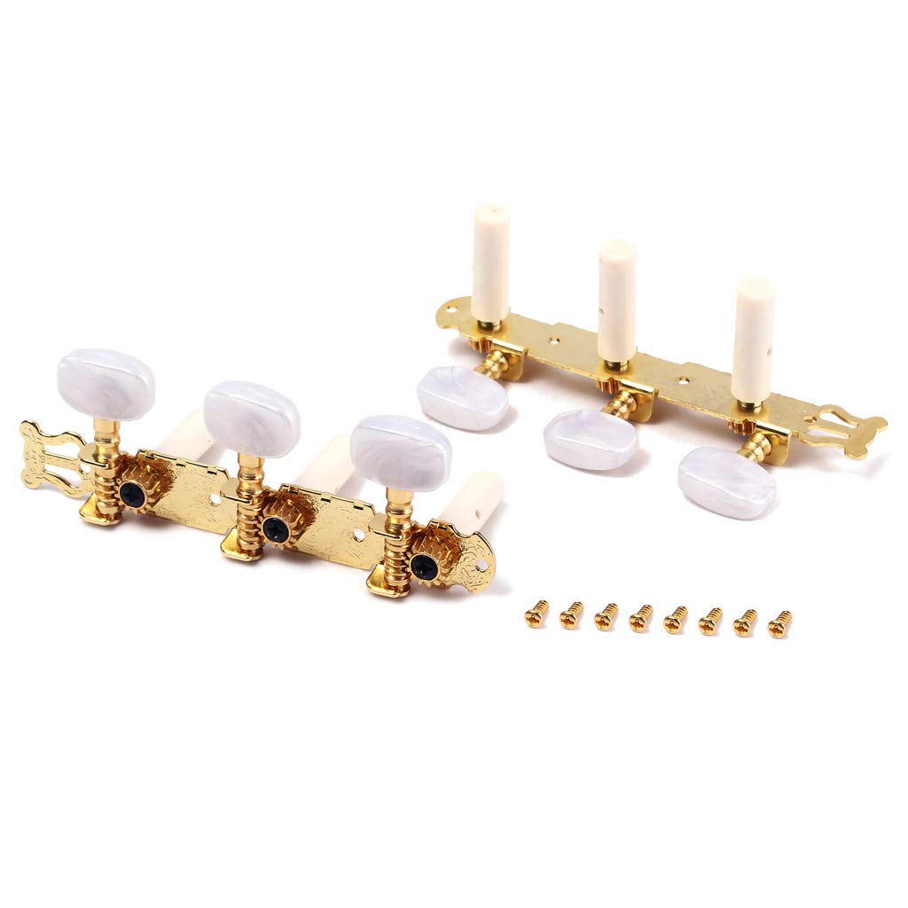 Alnicov 2Pcs Guitar Tuners Classical Guitar Tuners Tuning Pegs Keys Machine Heads