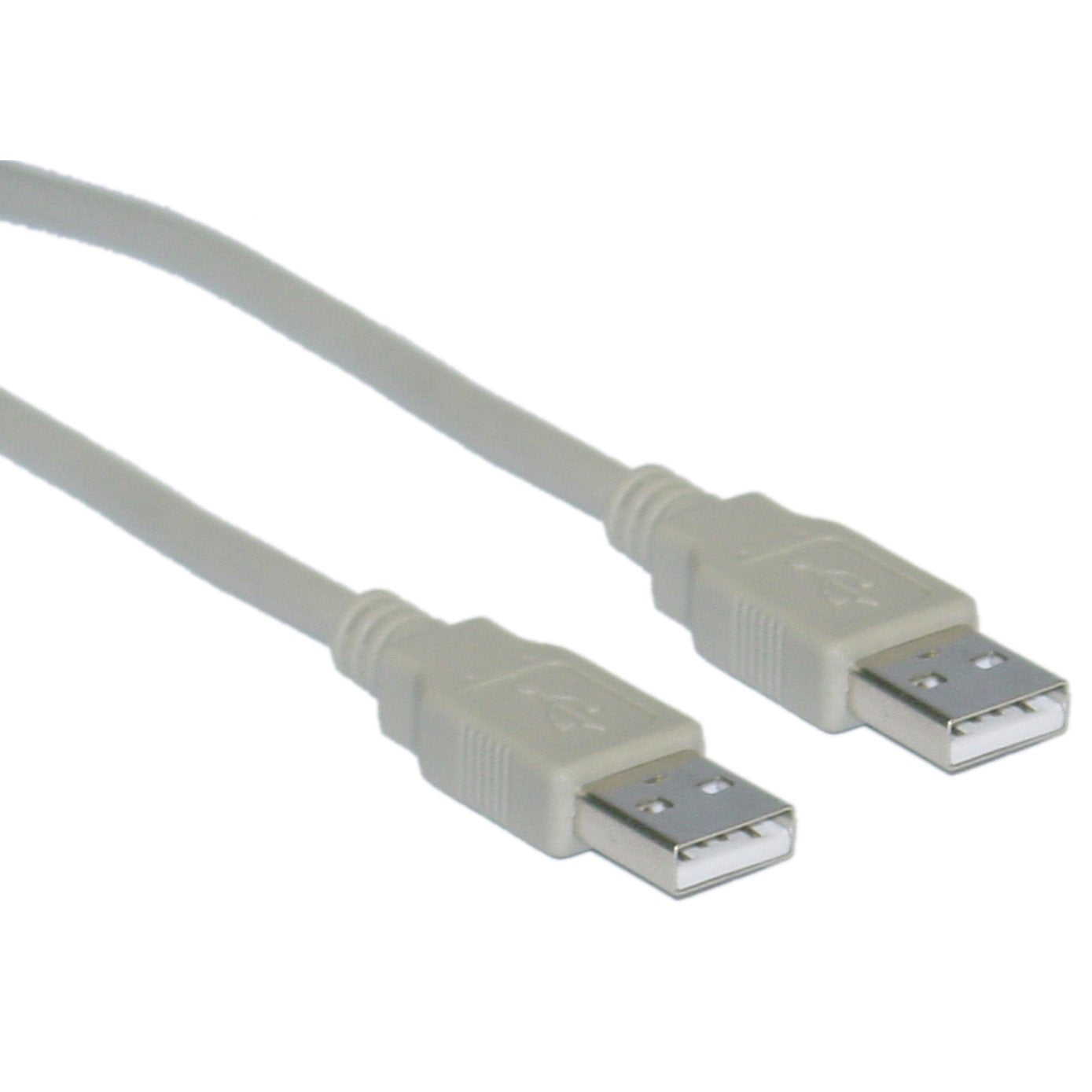 CableWholesale 10 feet USB 2.0 Cable, Beige, Type A Male/Type A Male Plug, A Male/Male High Speed USB Cable, Data Transfer Cable USB 2, Type A Male to Type A Male Cable
