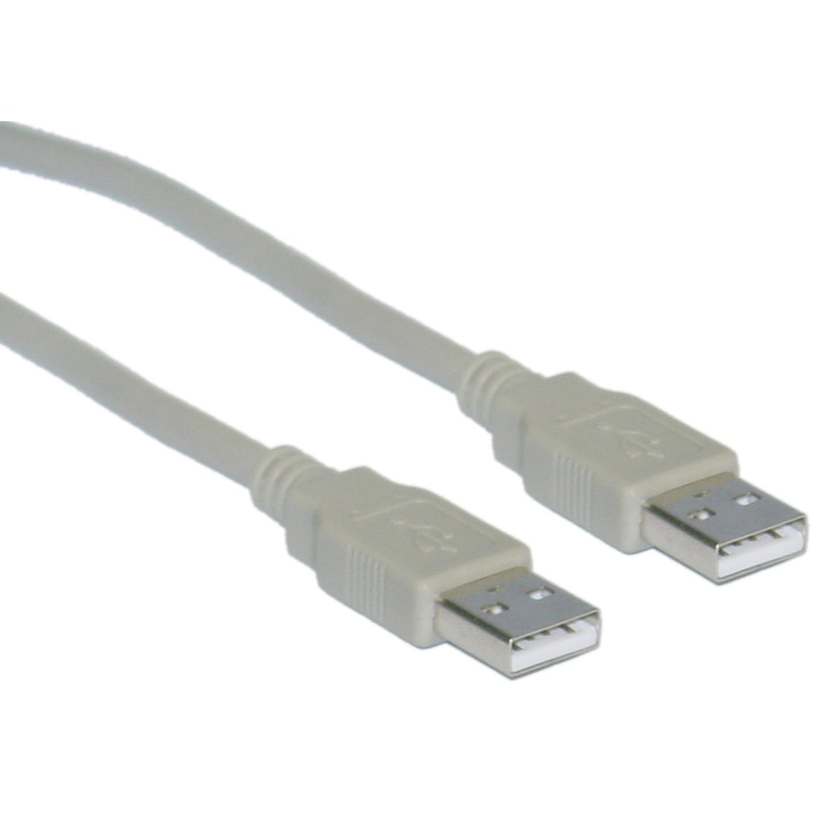 Cablewholesale 15 Feet Usb 2.0 Cable, Beige, Type A Male/Type A Male Plug, A Male/Male High Speed Usb Cable, Data Transfer Cable