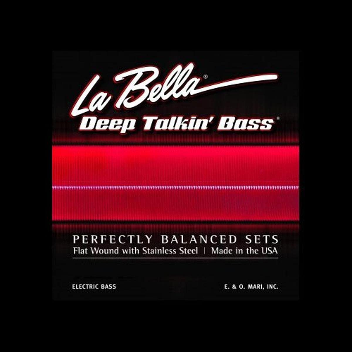 La Bella 760N B Black Nylon Tape, 5 String   60 135