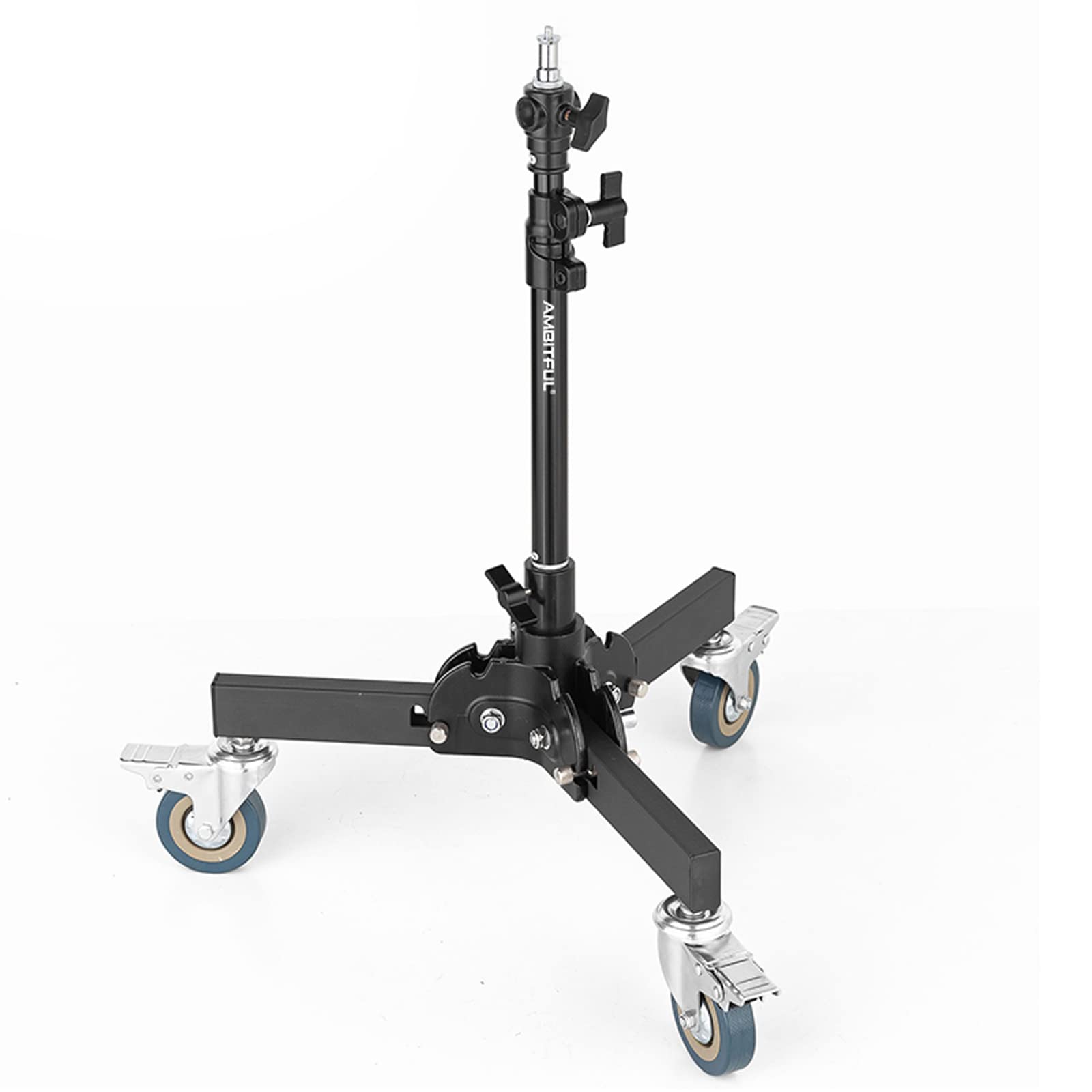 Ambitful 61 81Cm/21 31.9'' Profession Removable Very Sturdy Folding Floor Light Stand And Wheels For Studio Flash Led Light