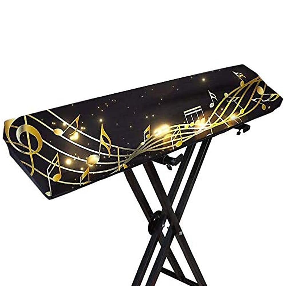 Piano Keyboard Dust Cover For 61/88 Keys,Piano Cover,Keyboard Dust Cover,Adjustable Electric/Digital Piano Stretchable Protectiv