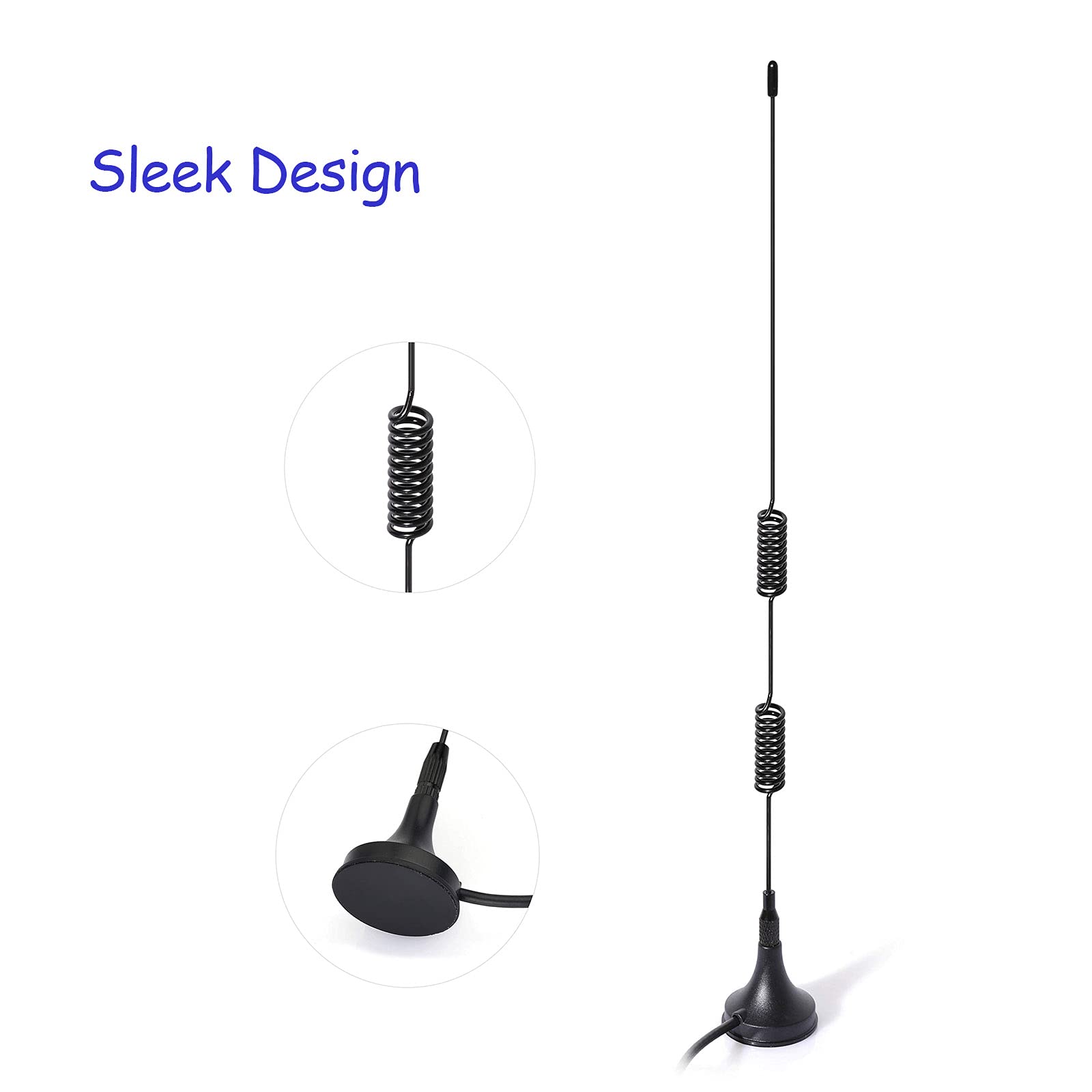Bingfu Dual Band Vhf Uhf 136 174Mhz 400 470Mhz Ham Radio Antenna Handheld Two Way Radio Magnetic Base Sma Female Antenna For Ken