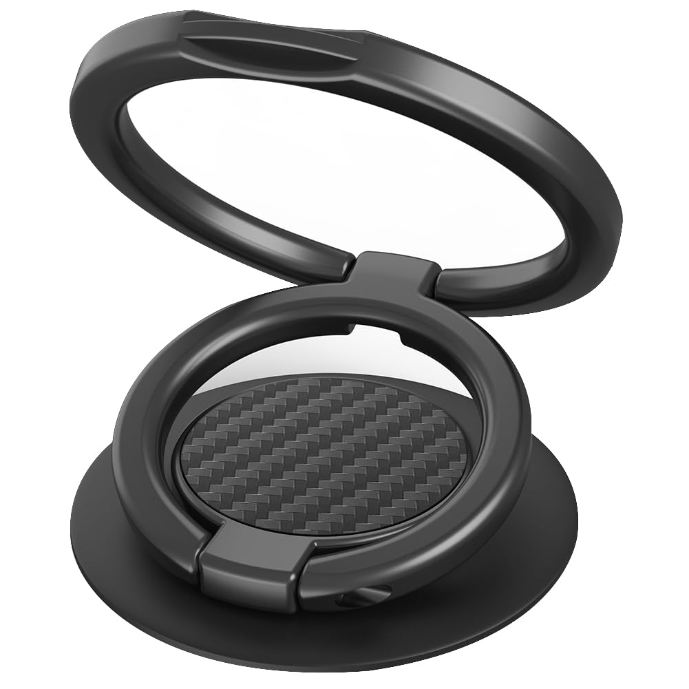 Monidea Phone Grip, Phone Ring Holder Finger Kickstand, Adjustable Metal Cell Phone Rings Gripper Stand Work With Magnetic Car M