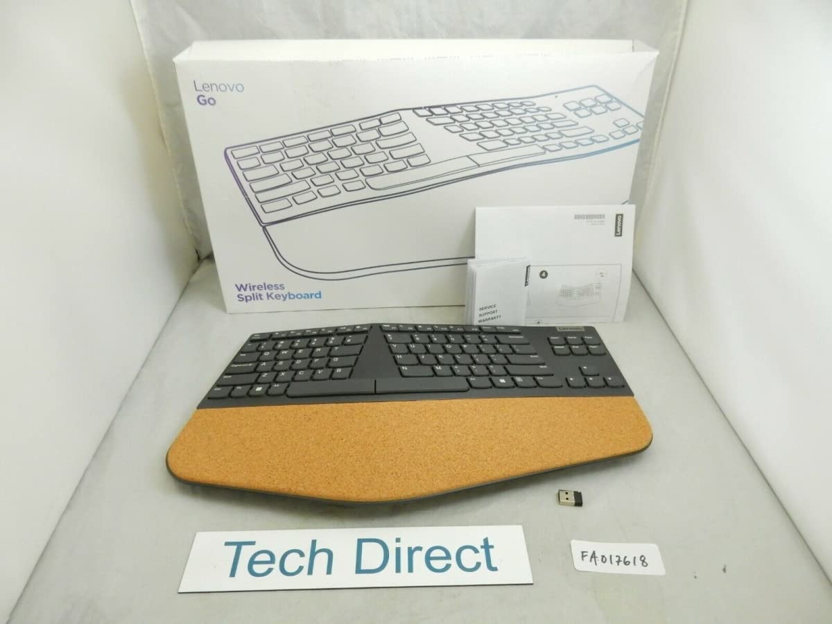 Lenovo Go Wireless Split Keyboard   Us English   Wireless Connectivity   2.40 Ghz   English (Us)   Pc   Scissors Keyswitch   Aa
