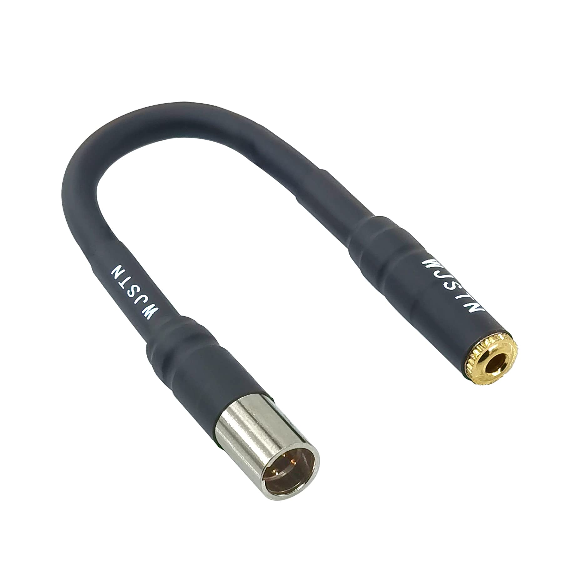 Wjstn 3 Pin Mini Xlr Male To 3.5Mm Female Trs Stereo Balanced Adapter Cable
