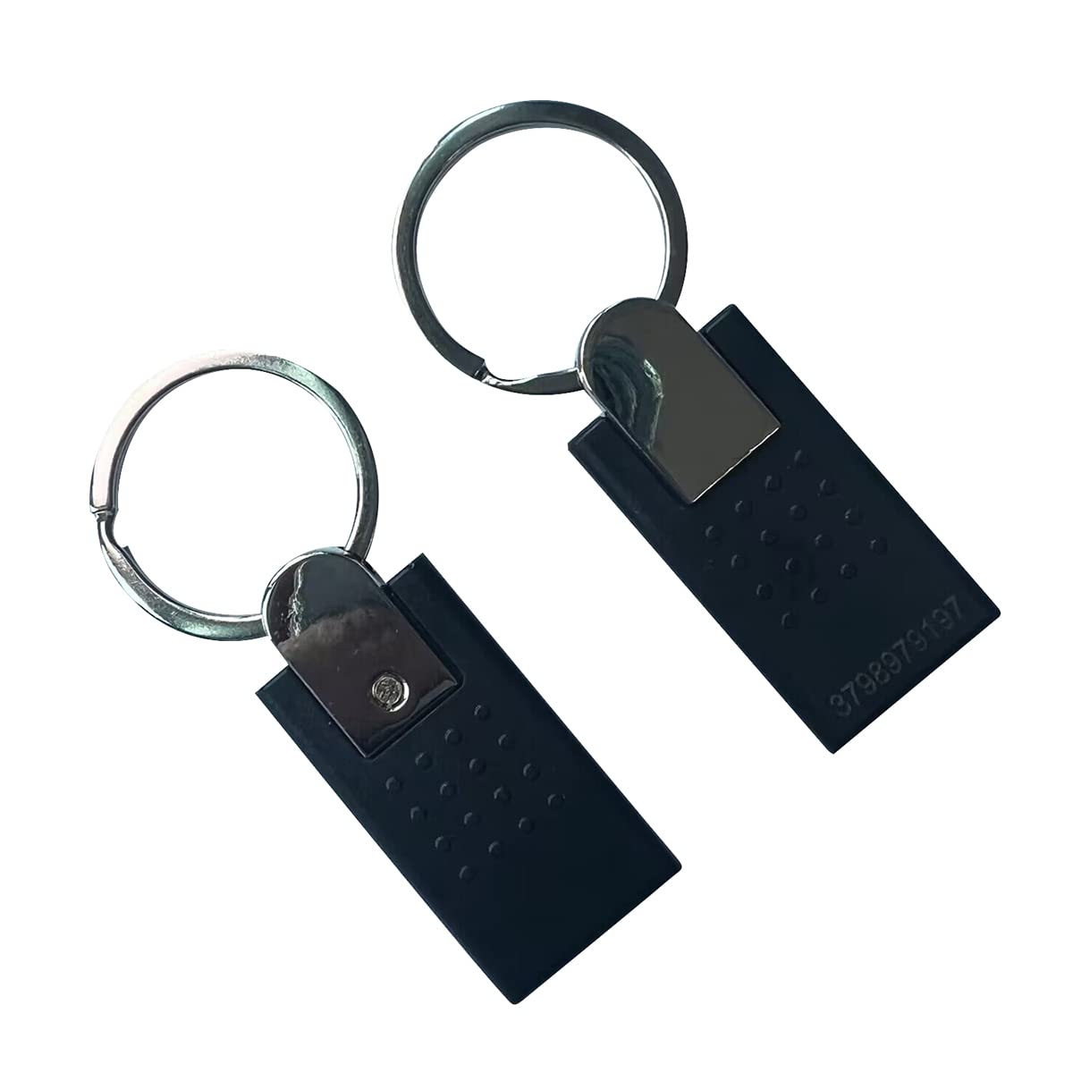 125Khz Rfid Access Key Fob Black Color Metal (Pack Of 5)