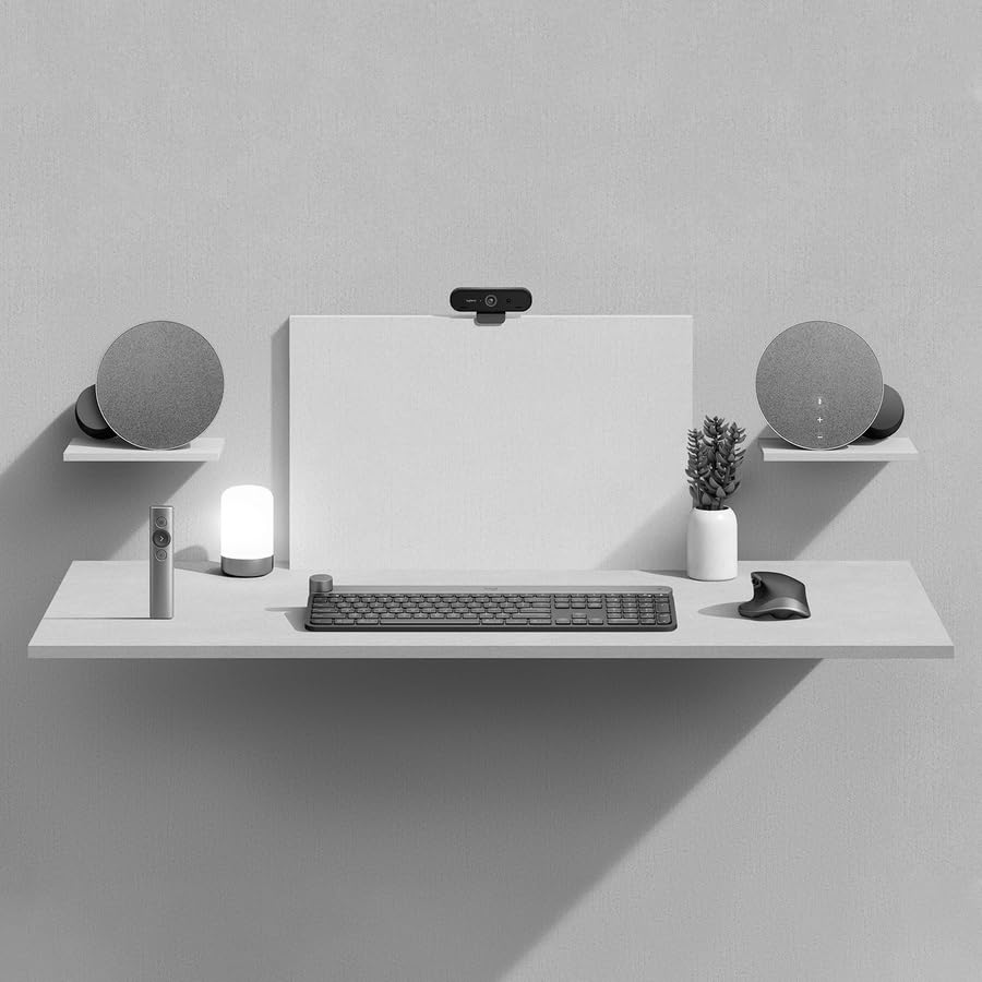 Logitech Craft Advanced Wireless Keyboard With Creative Input Dial And Backlit Keys, Dark Grey And Aluminum