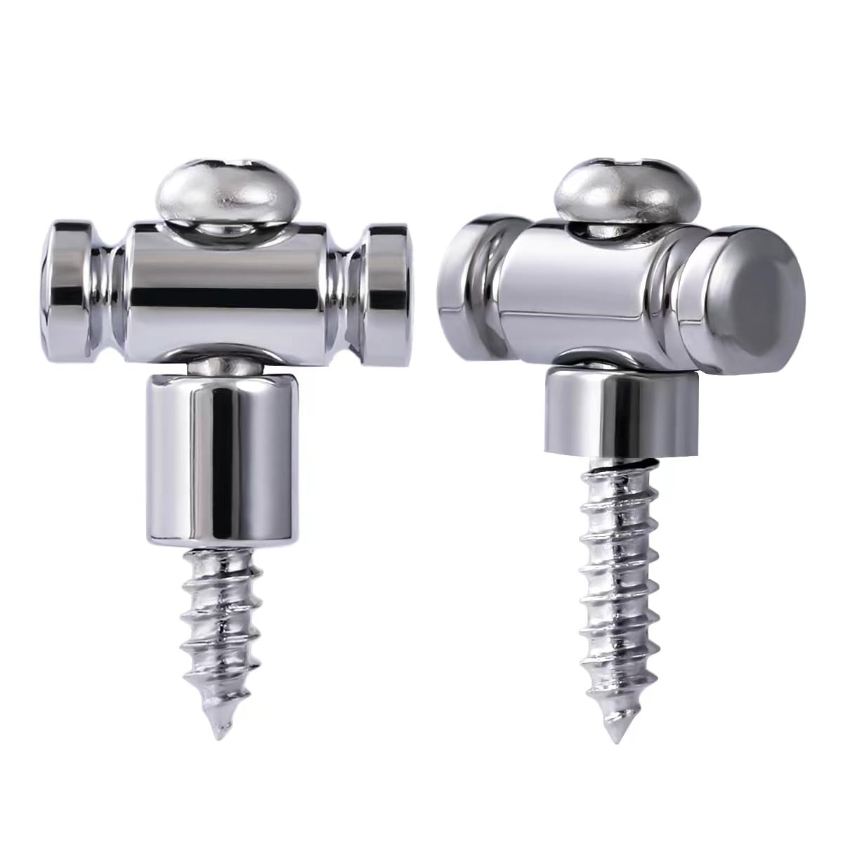 Guyker Guitar Roller String Retainers(Set Of 2)   String Guide, Strings Trees Replacement Part For Electric Guitars, Sr1 Chrome