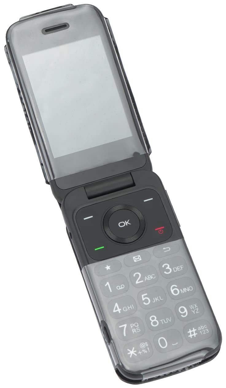 Case For Alcatel Go Flip 4 / Tcl Flip Pro/Tcl Classic Phone, Nakedcellphone [Black Vegan Leather] Form Fit Cover With [Built In