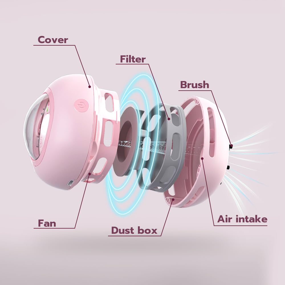 Odistar Desktop Vacuum Cleaner, Mini Table Dust Sweeper Energy Saving,High Endurance Up To 400 Mins,360 Rotatable Design For Key
