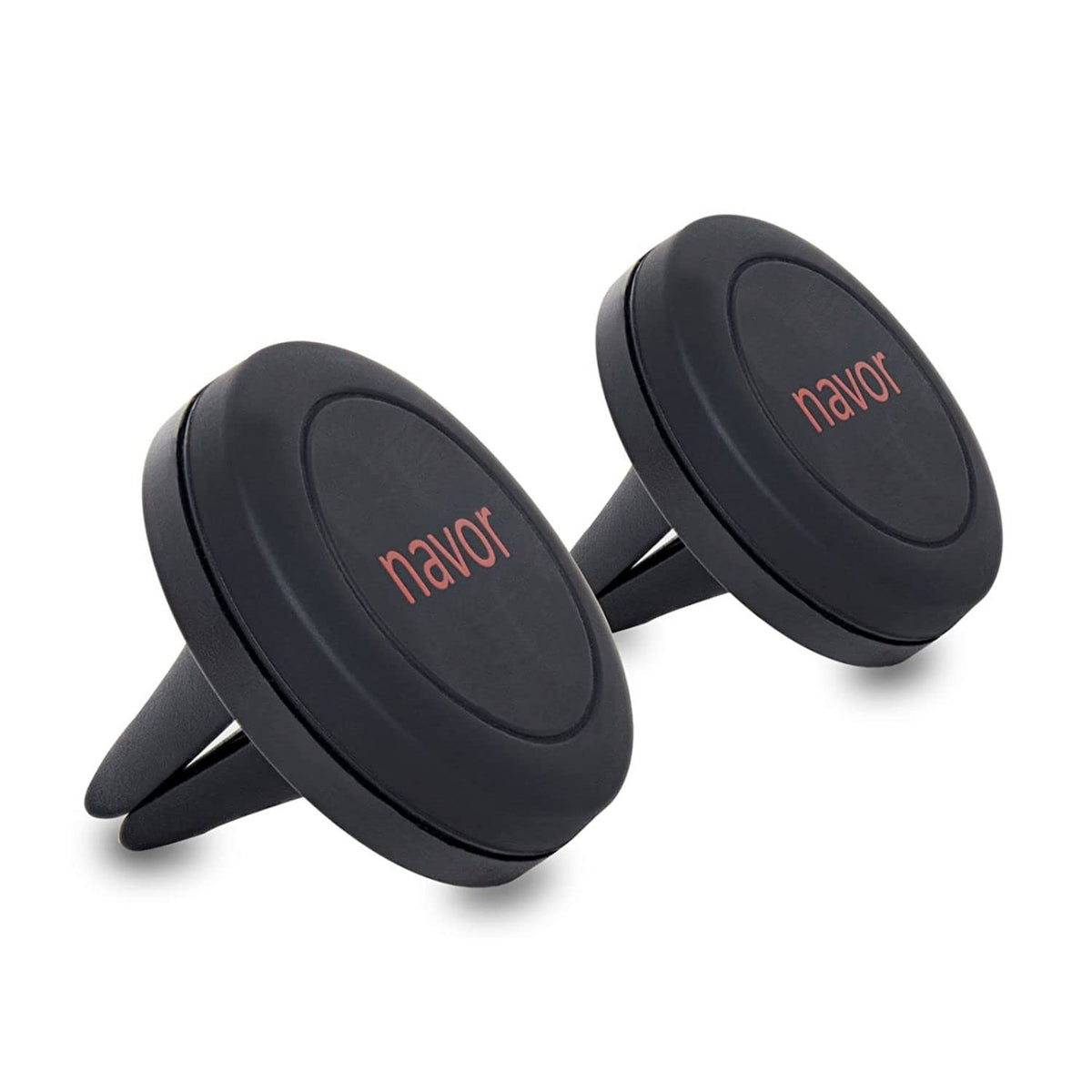 Navor Universal Air Vent Magnetic Car Mount in Black, 2 Pack, Compatible with iPhone 7 Plus, Magnetic Phone Holder for Cars