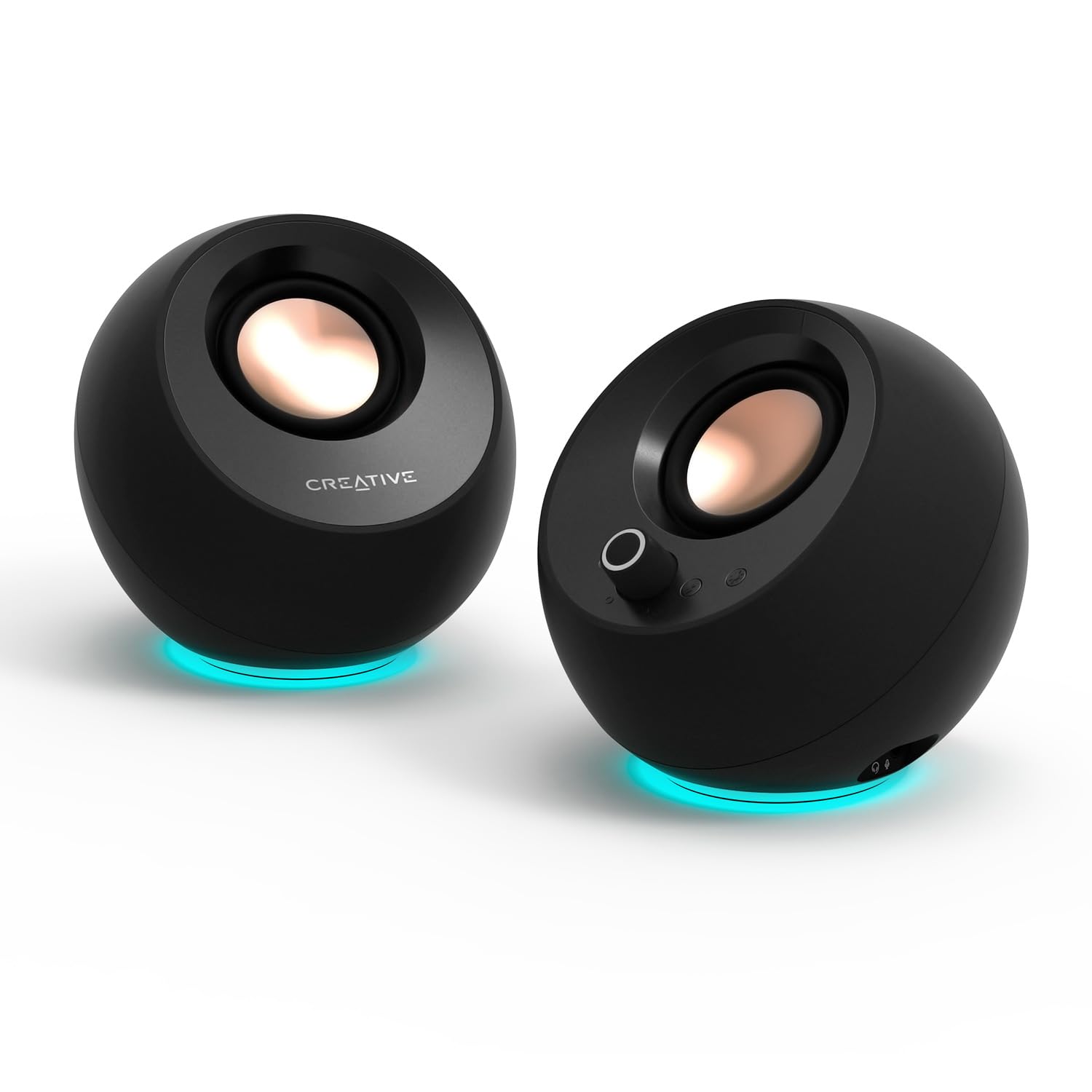 Creative Labs Pebble PRO Minimalist USB-C Computer Speakers - Black