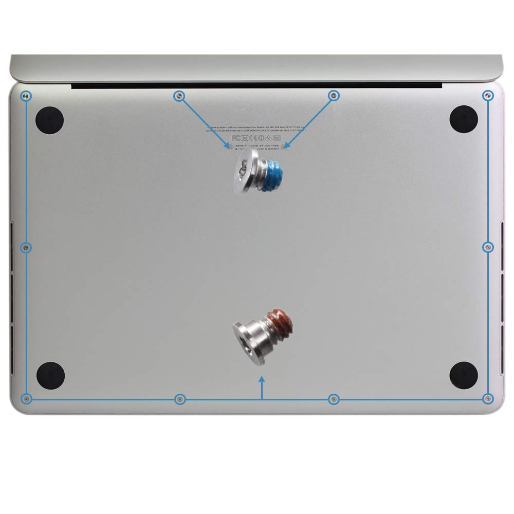 Godshark Repair Replacement Screws With Screwdriver For Macbook Pro 13 Or 15 Inch Retina Display A1398 A1425 A1502 2012 2015, Bo