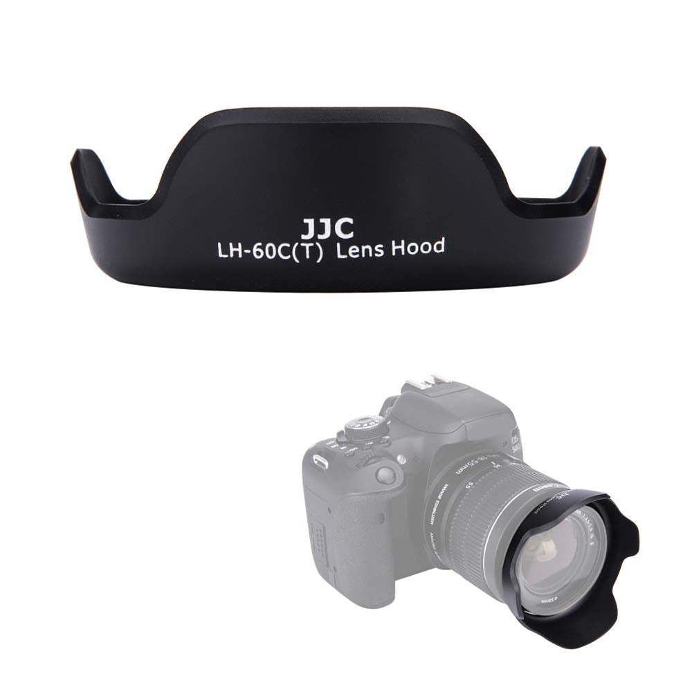 Jjc Ew 60C Dedicated Reversible Lens Hood Shade For Canon Eos 2000D 1300D 1200D Rebel T7 T6 T5 T4I T3I T2I Camera With Kit Lens