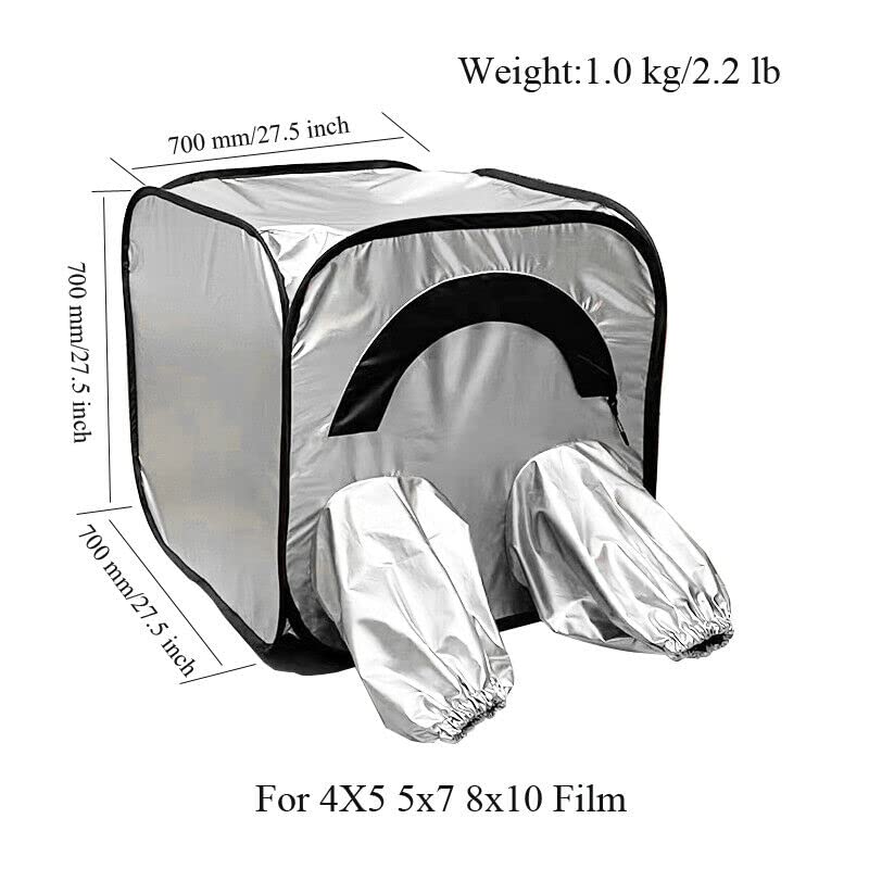 Fotohigh Darkroom 4X5 5X7 Large Format Camera Film Changing Tent Bag Ultra-Light Quick Fold Small Pack 0.6 Kg/1.3 Lb