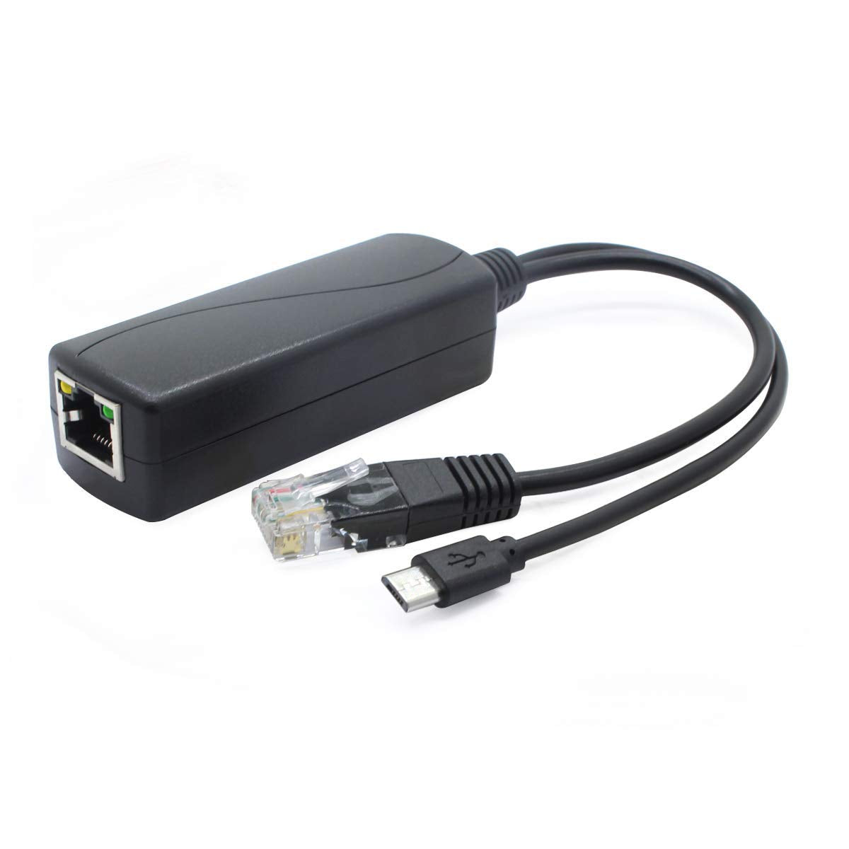 Anvision 5V Poe Splitter, 48V To 5V 2.4A Adapter With Micro Usb Plug, Ieee 802.3Af Compliant, For Ip Camera, Tablets, Dropcam Or