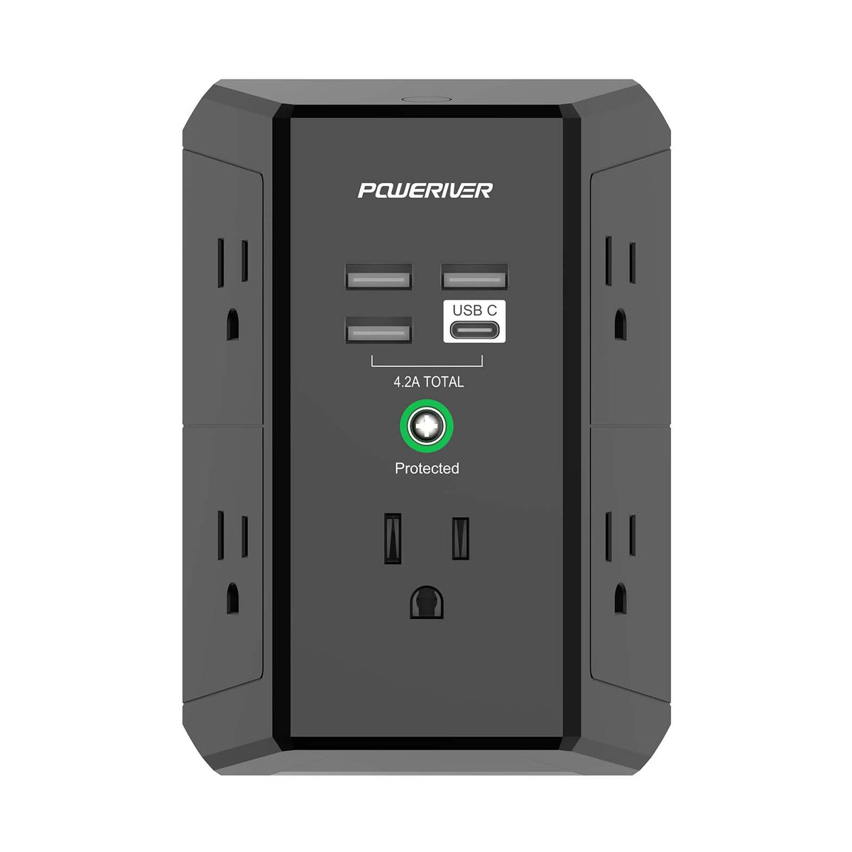 Multifunction Outlet Multi Outlet Extender Surge Protector Poweriver Multi Plug Wall Outlet ...